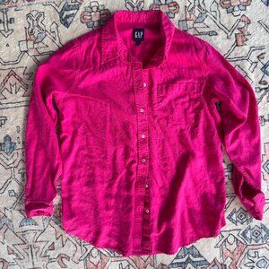 Gap Women's Linen Button Down Top - size Medium